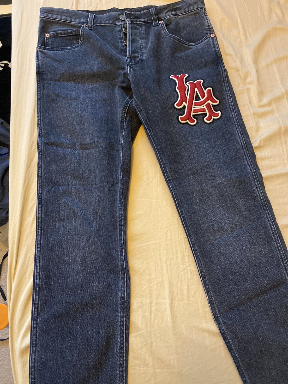 Gucci pants LA embroidered RARE