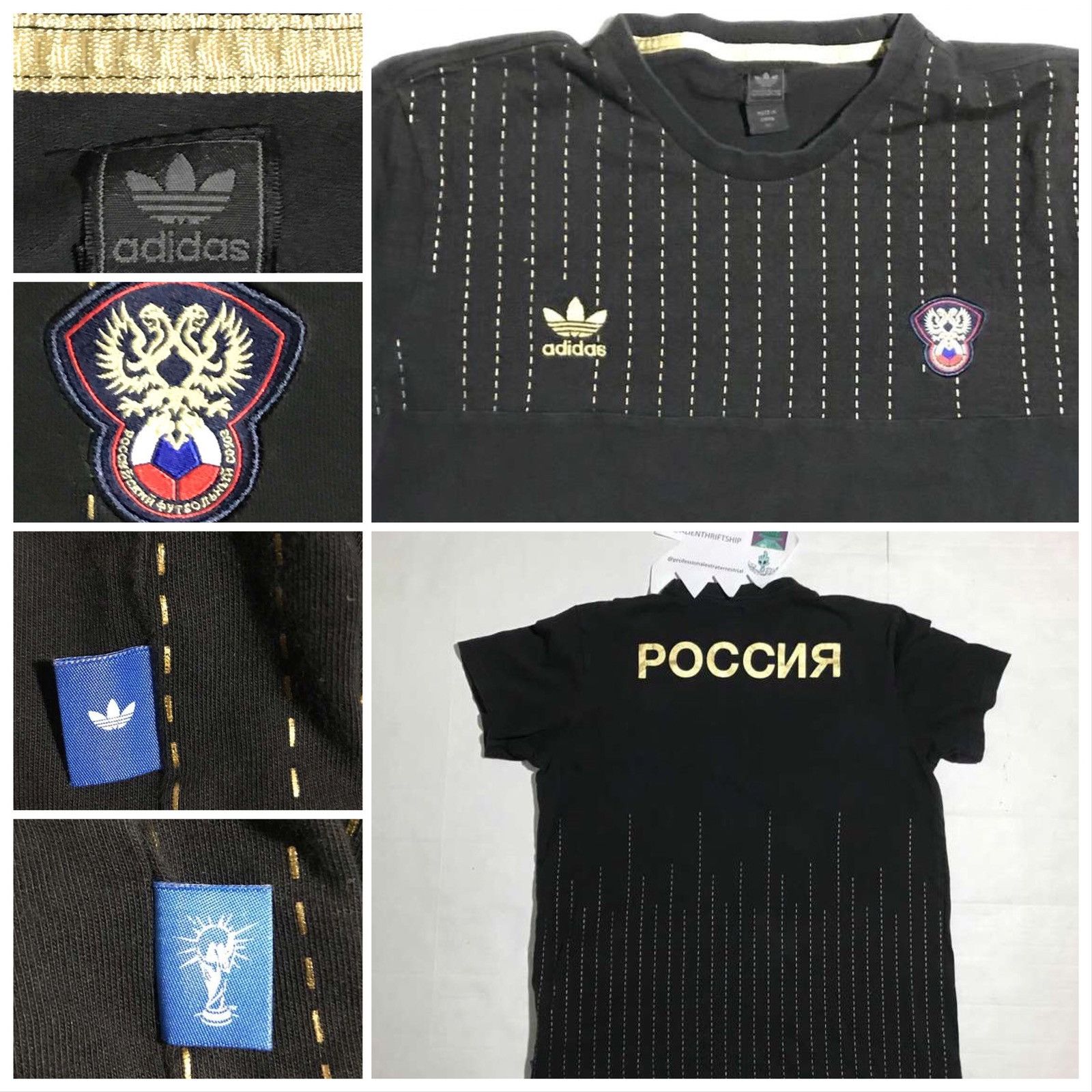 Adidas RARE ADIDAS Russian Football POCCNR Soccer Jersey Vintage