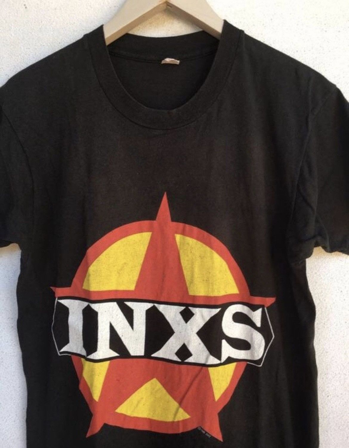 Band Tees Vintage 80s INXS calling all nations Australia rock punk Size US S / EU 44-46 / 1 - 3 Thumbnail