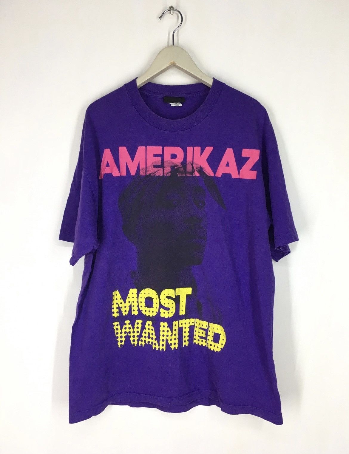 Band Tees Vintage Y2K Tupac Shakur Americaz Most Wanted rap tee Size US XL / EU 56 / 4 - 1 Thumbnail