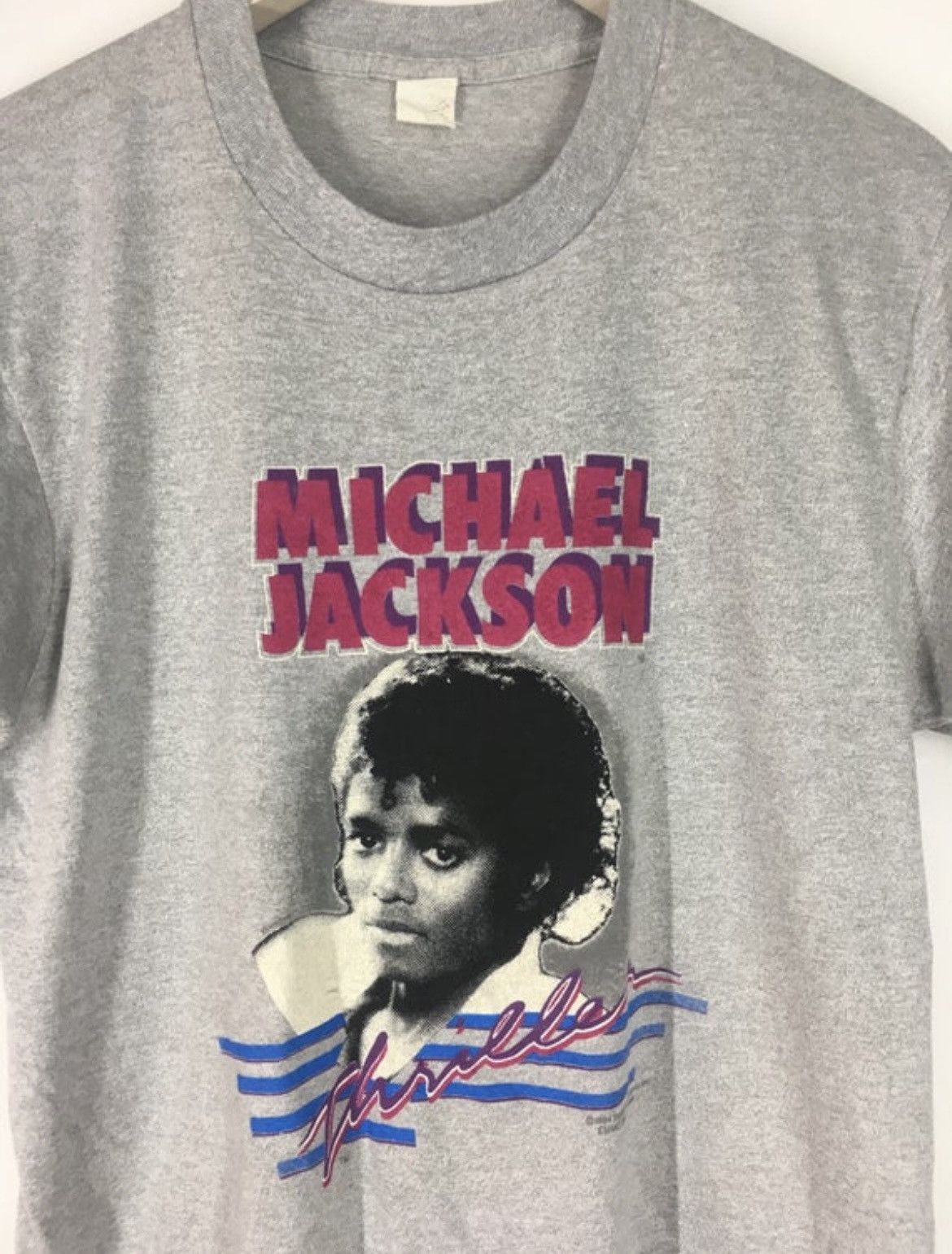 Band Tees Vintage 80s Michael Jackson Thriller tee Size US L / EU 52-54 / 3 - 3 Thumbnail