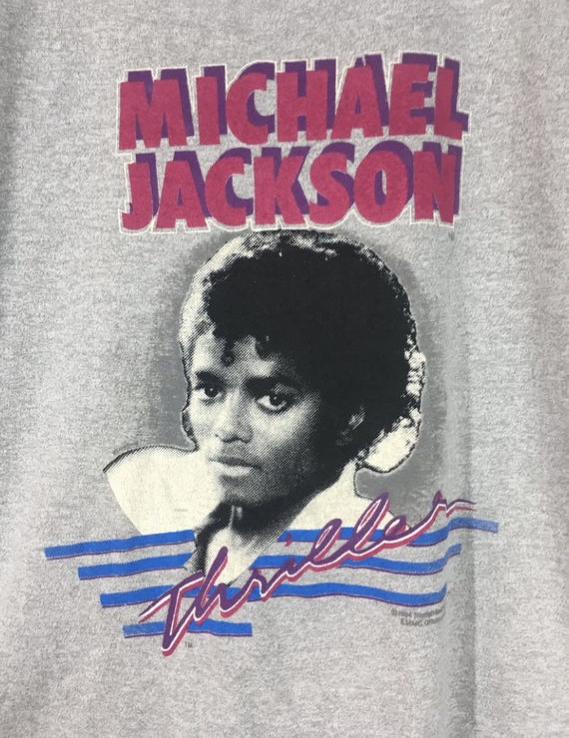 Band Tees Vintage 80s Michael Jackson Thriller tee Size US L / EU 52-54 / 3 - 4 Thumbnail