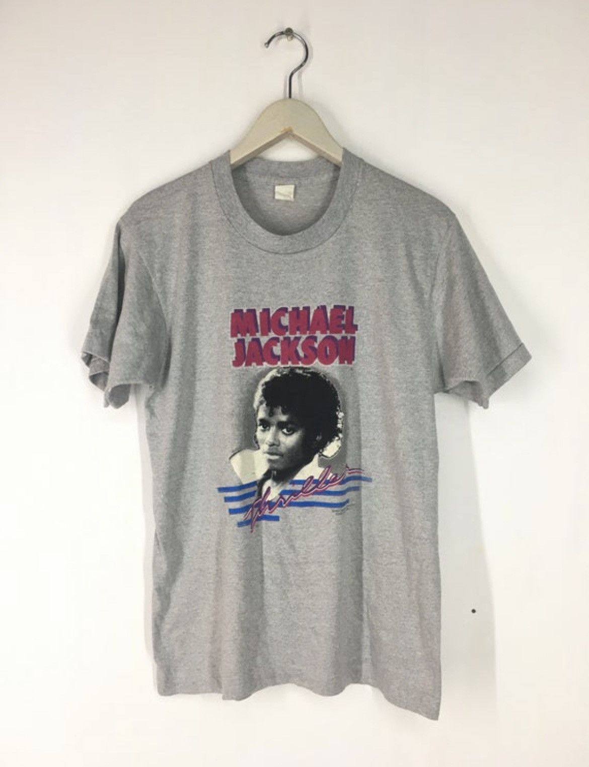 Band Tees Vintage 80s Michael Jackson Thriller tee Size US L / EU 52-54 / 3 - 1 Thumbnail