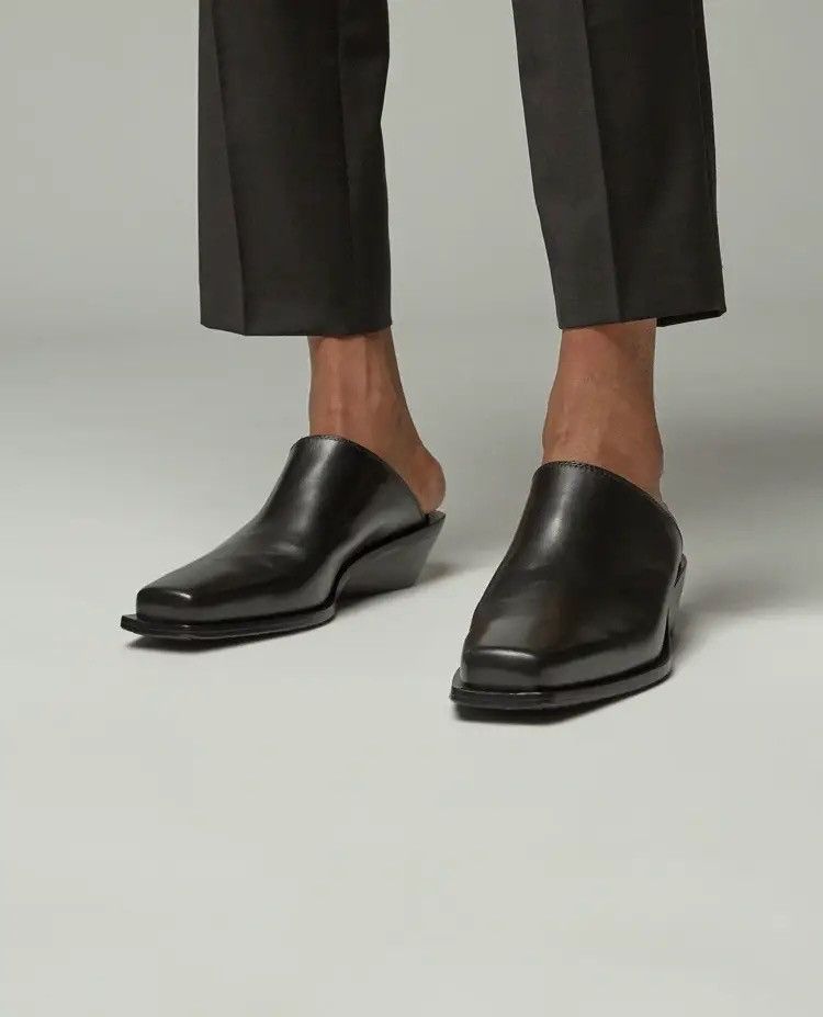 Ann Demeulemeester Ann Demeulemeester Square Toe Mule | Grailed