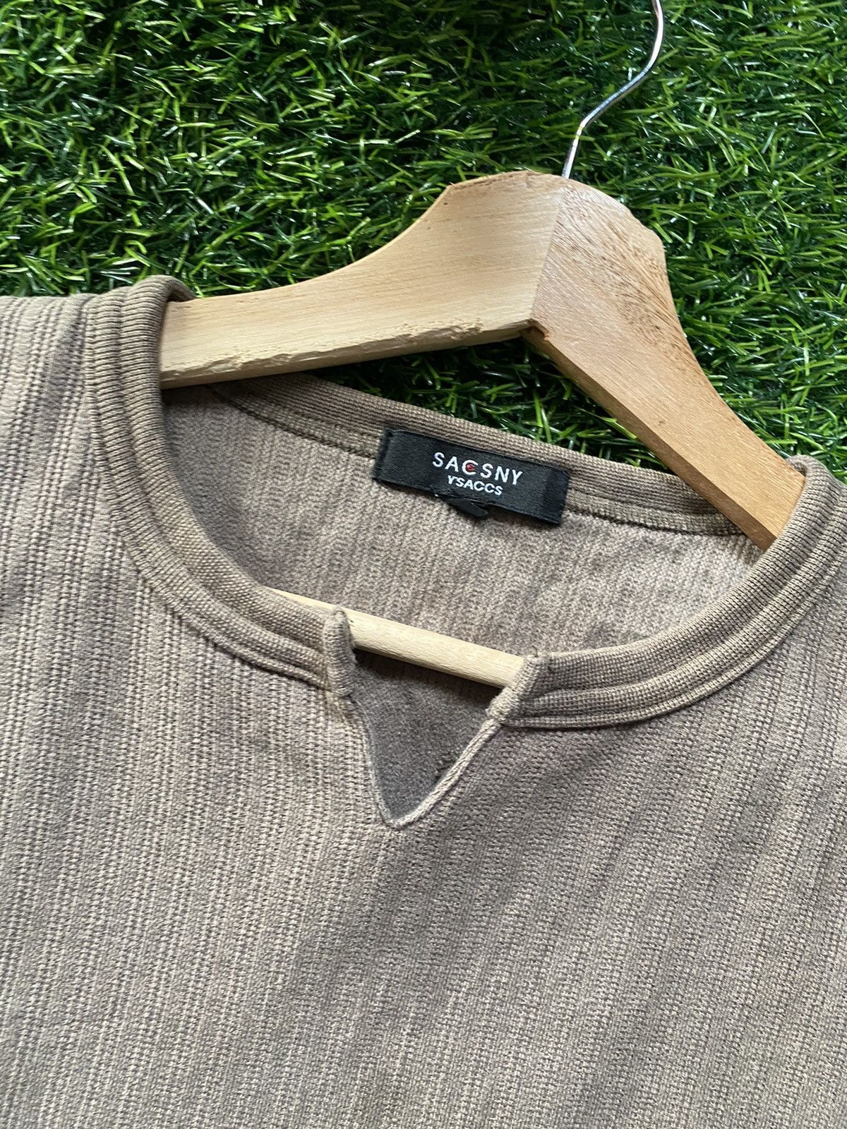Japanese Brand × Vintage × Yohji Yamamoto Vintage Sacsny Y'saccs Long Sleeve Tee Size US M / EU 48-50 / 2 - 2 Thumbnail