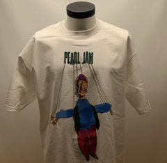 Vintage 1994 Pearl Jam Freak Shallow Puppet Concert Tour T Shirt XL White  RARE