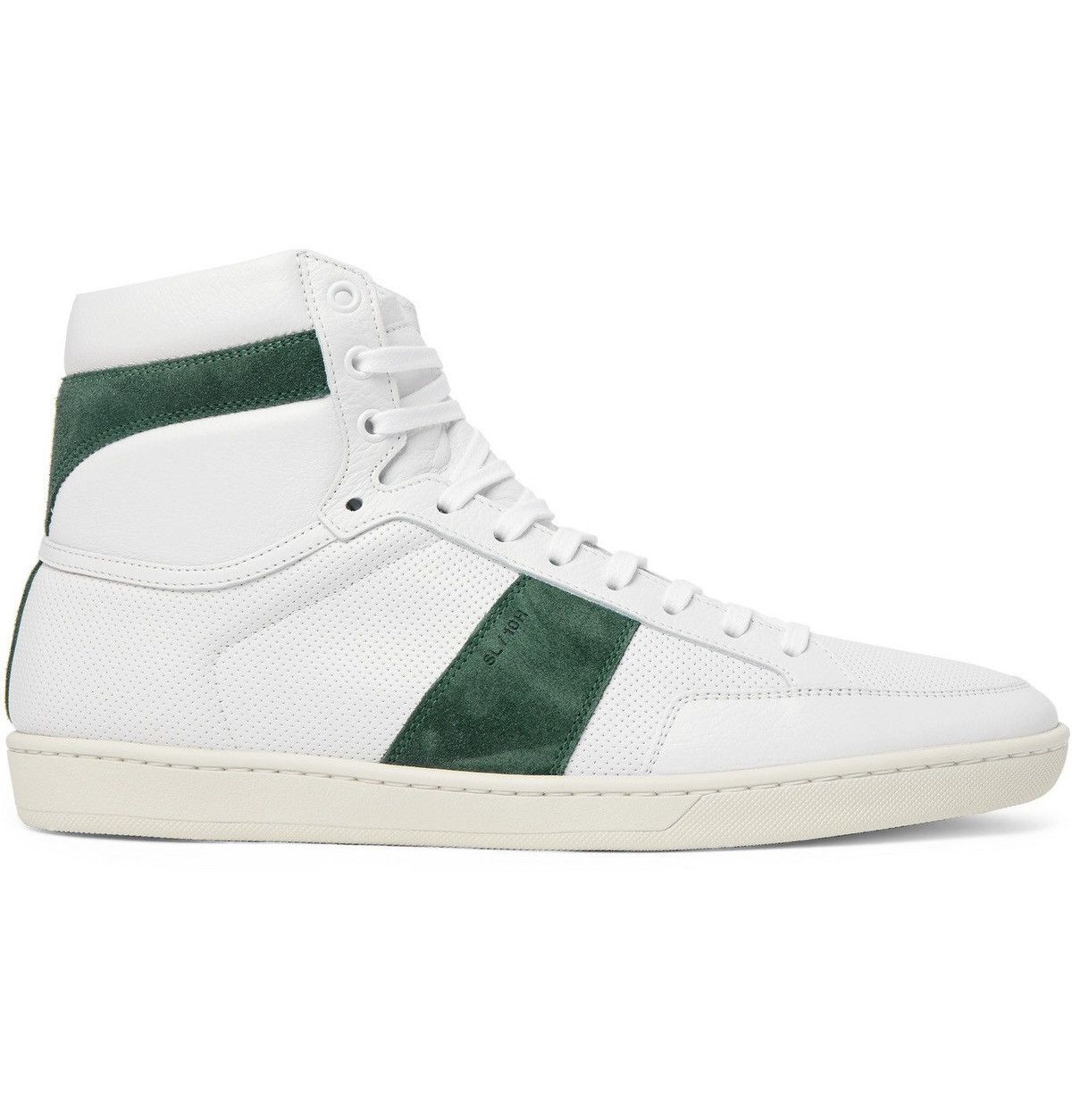Saint Laurent Paris SAINT LAURENT - SL/10 Leather High-Top Sneakers Size US 11 / EU 44 - 2 Thumbnail