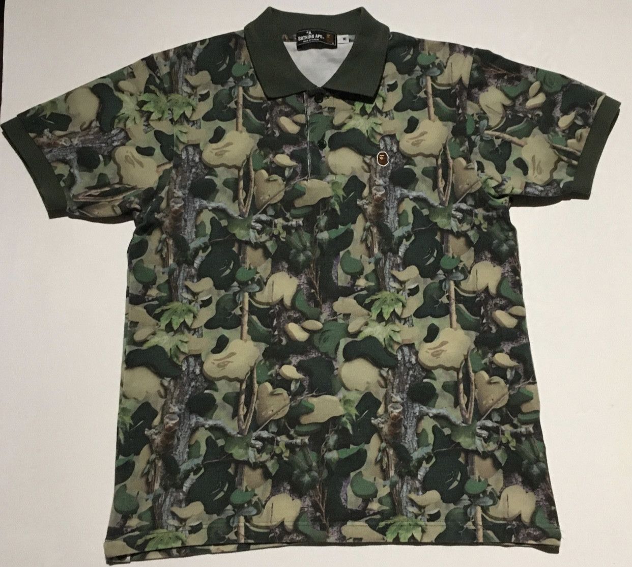 Bape Bape camo polo shirt Size US M / EU 48-50 / 2 - 1 Thumbnail