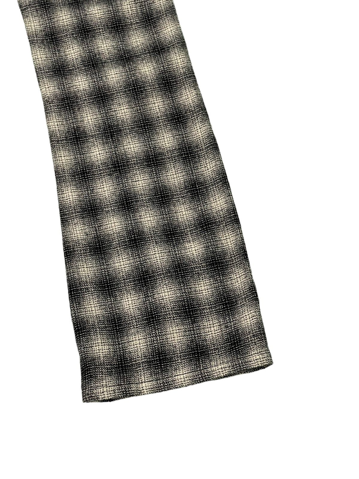 Japanese Brand Flare Trouser Laboratoria Wool Checked Boot Cut 6🟦 Size US 32 / EU 48 - 15 Thumbnail