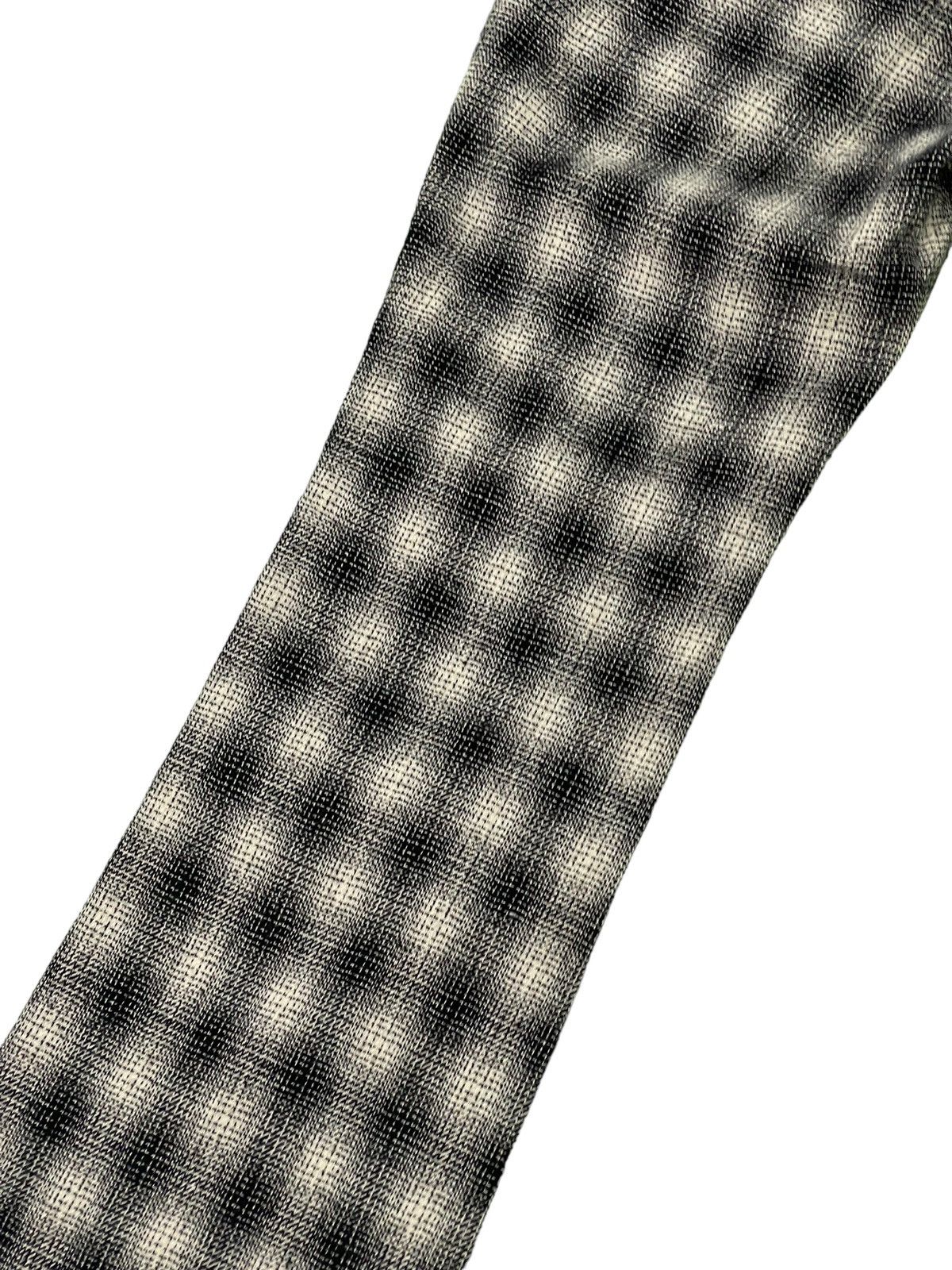 Japanese Brand Flare Trouser Laboratoria Wool Checked Boot Cut 6🟦 Size US 32 / EU 48 - 17 Thumbnail