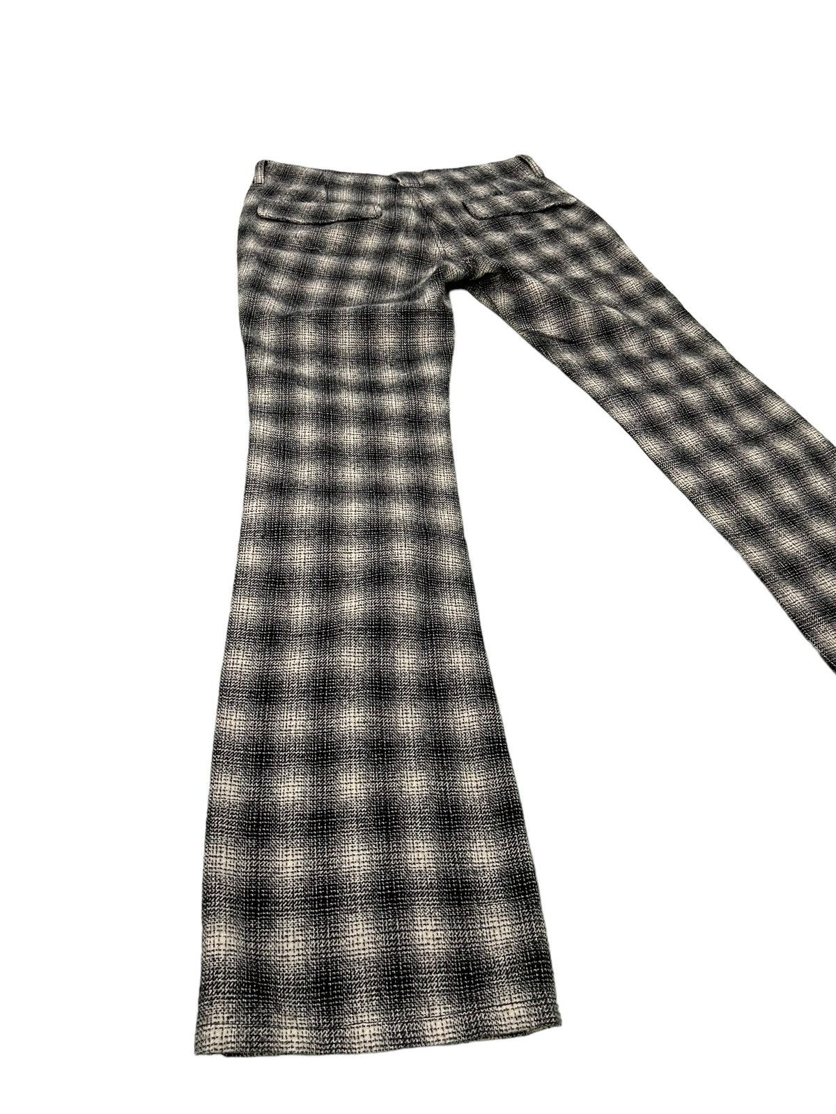 Japanese Brand Flare Trouser Laboratoria Wool Checked Boot Cut 6🟦 Size US 32 / EU 48 - 13 Thumbnail