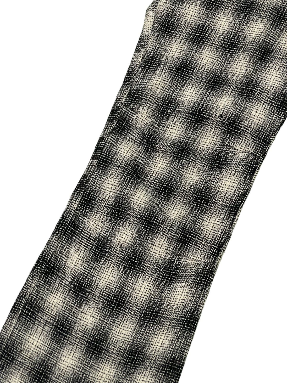 Japanese Brand Flare Trouser Laboratoria Wool Checked Boot Cut 6🟦 Size US 32 / EU 48 - 6 Thumbnail