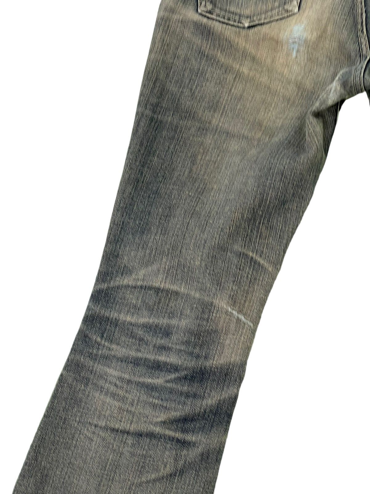 Edwin Flare Jeans Edwin Japan Distress Denim Clawmark Stretch 6🟦 Size US 29 - 17 Thumbnail