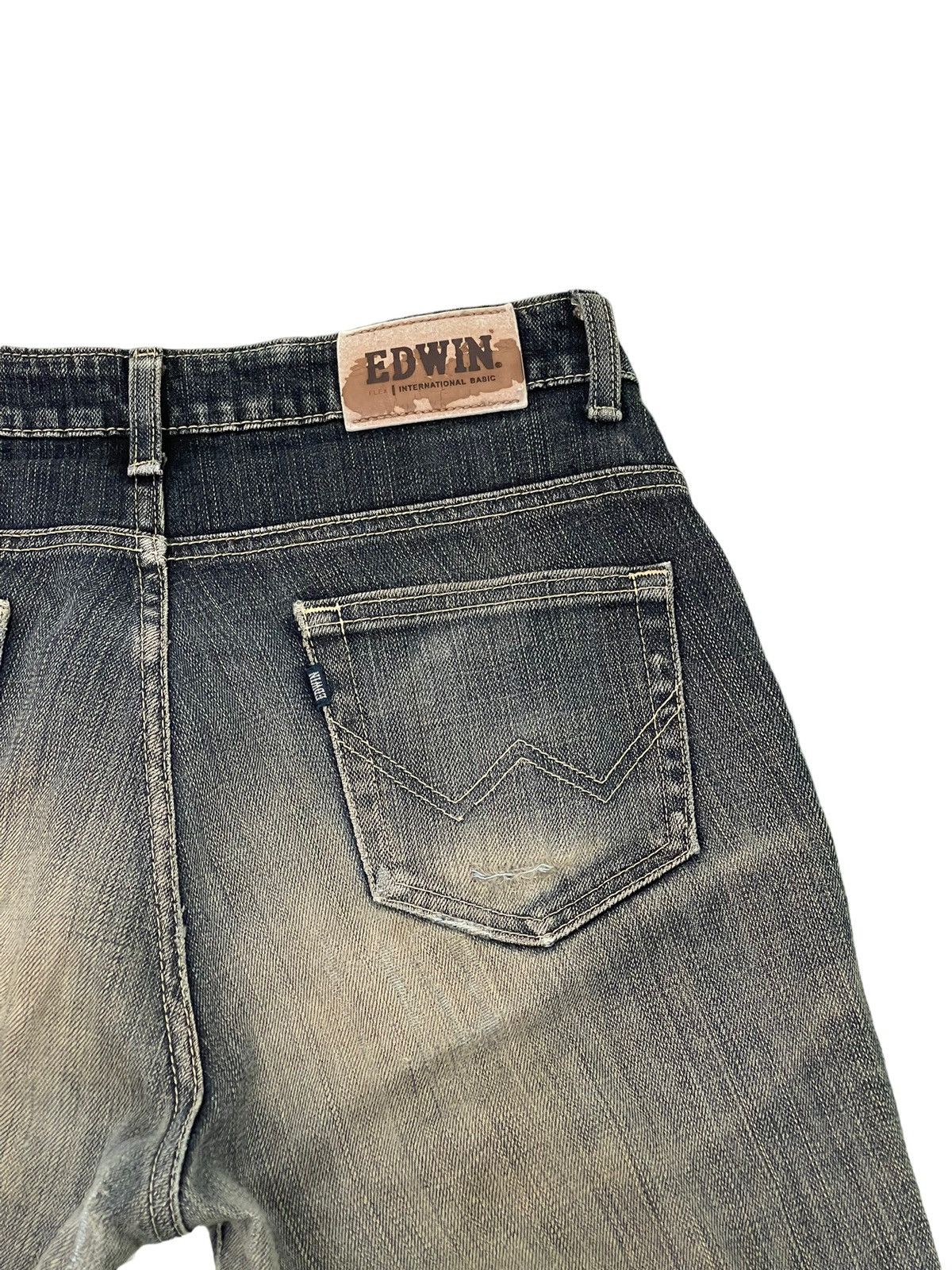 Edwin Flare Jeans Edwin Japan Distress Denim Clawmark Stretch 6🟦 Size US 29 - 20 Thumbnail