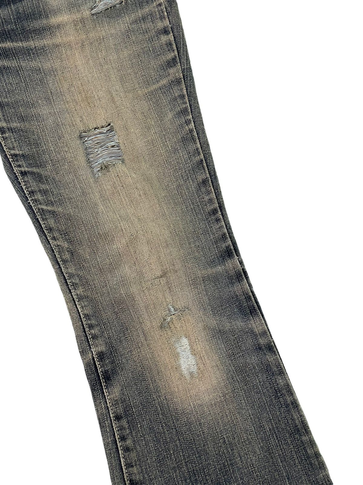Edwin Flare Jeans Edwin Japan Distress Denim Clawmark Stretch 6🟦 Size US 29 - 7 Thumbnail