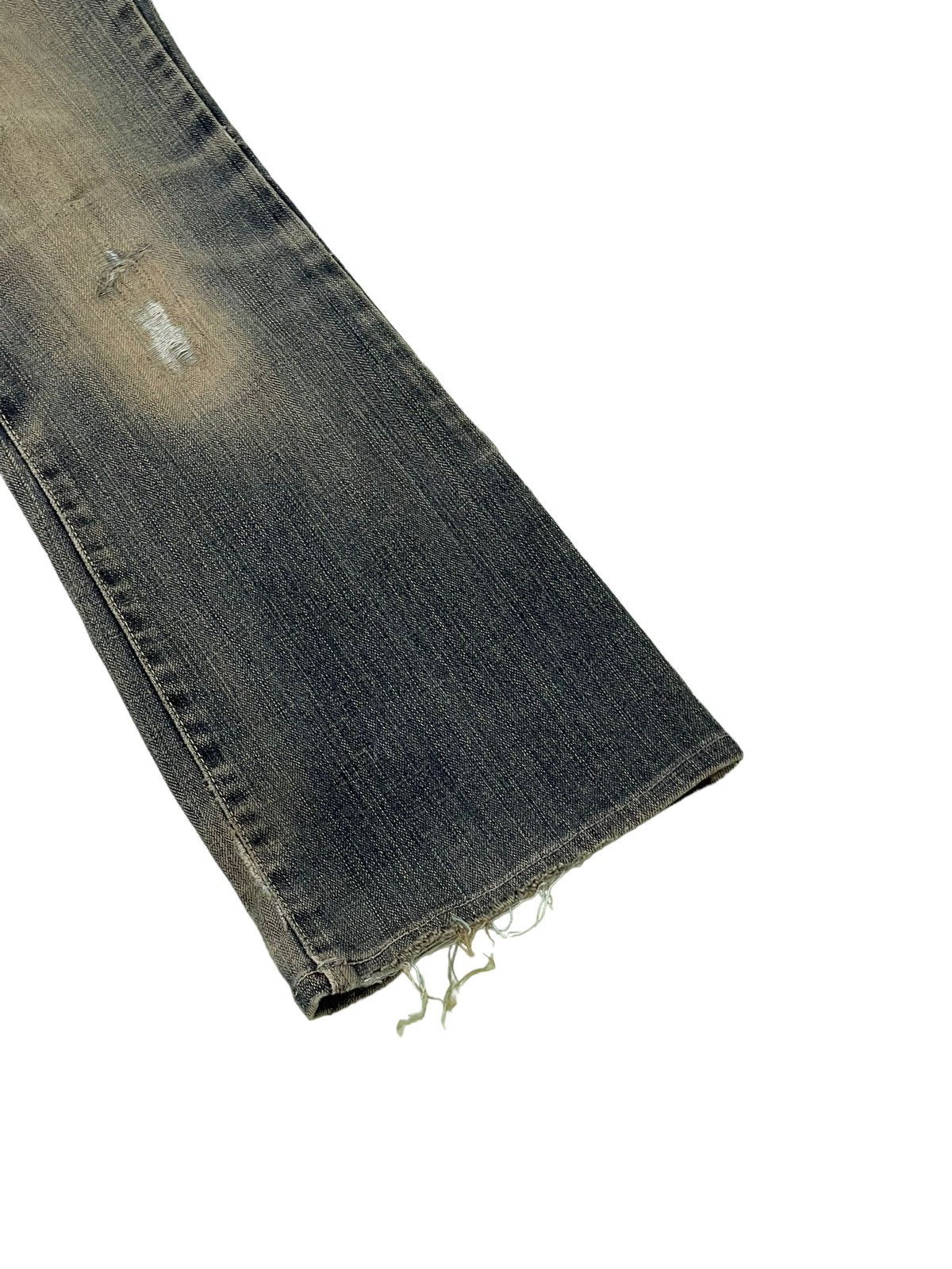 Edwin Flare Jeans Edwin Japan Distress Denim Clawmark Stretch 6🟦 Size US 29 - 4 Thumbnail