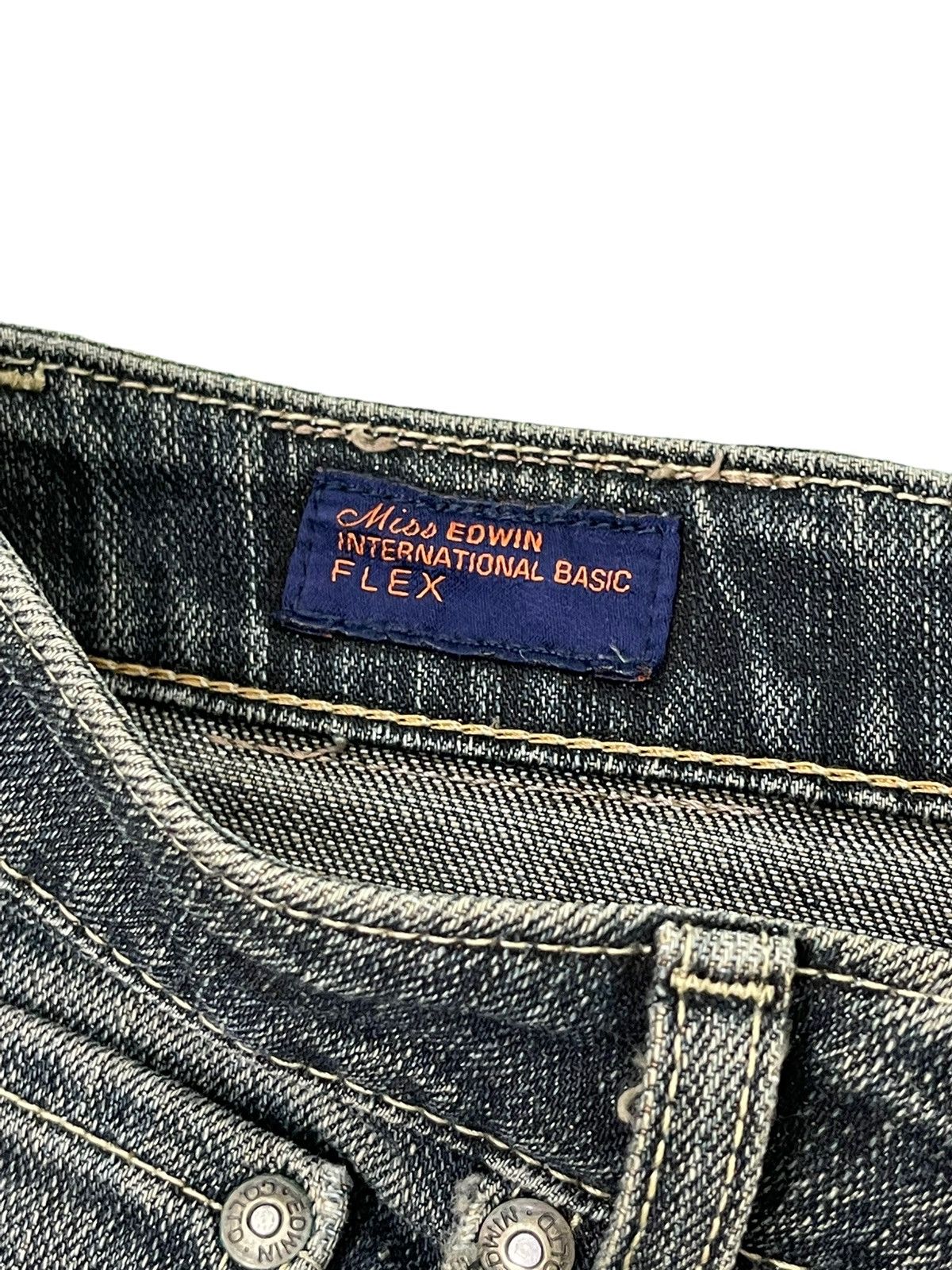 Edwin Flare Jeans Edwin Japan Distress Denim Clawmark Stretch 6🟦 Size US 29 - 10 Thumbnail