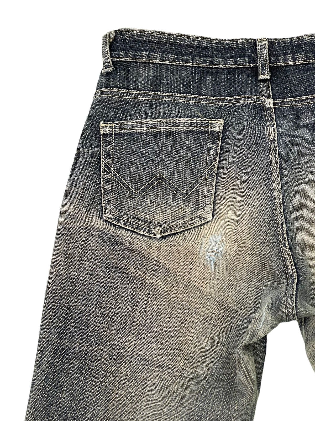 Edwin Flare Jeans Edwin Japan Distress Denim Clawmark Stretch 6🟦 Size US 29 - 19 Thumbnail