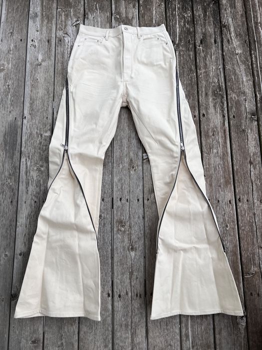 RICK OWENS Bolans cord zipper pants