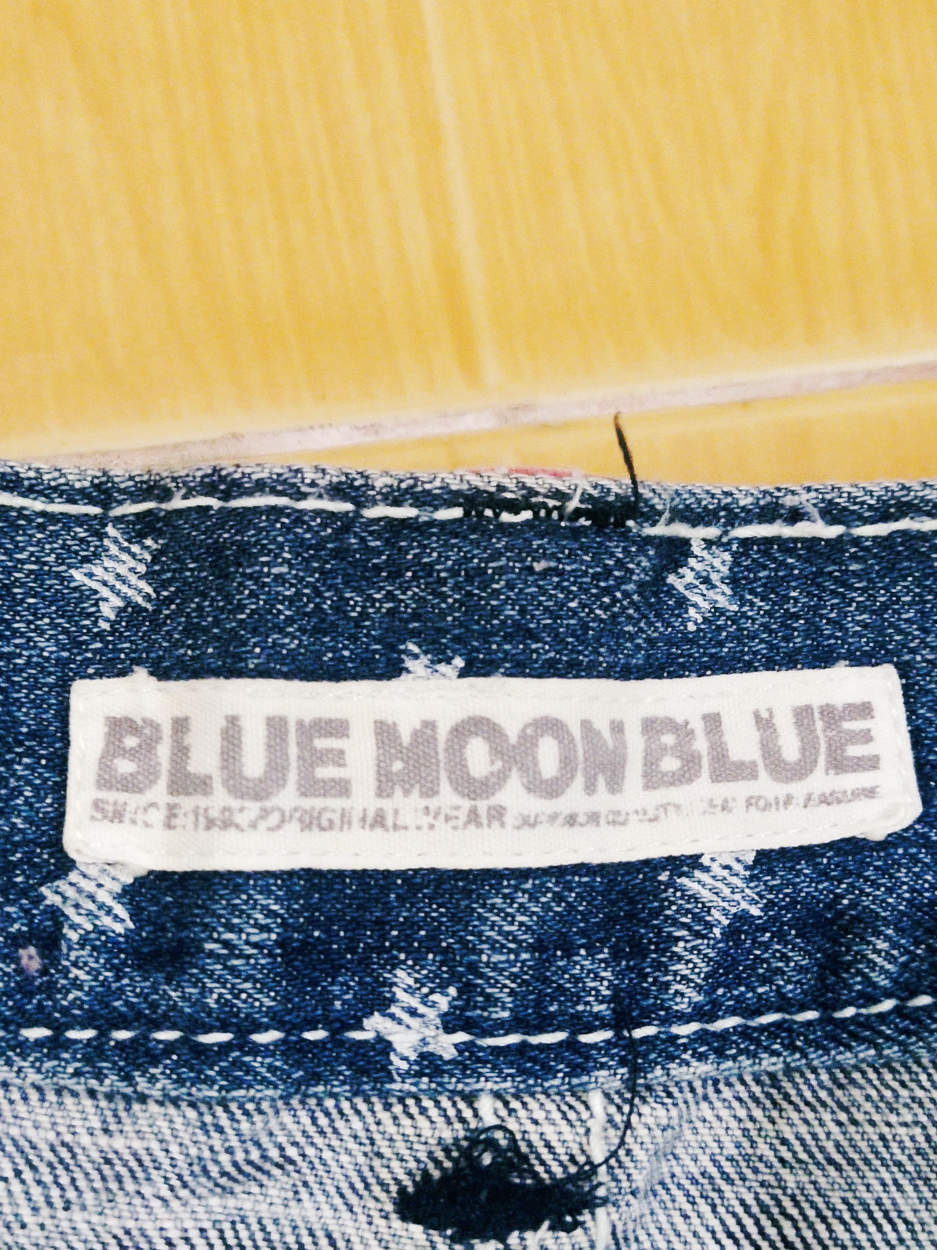 Japanese Brand 🔥Rare Japanese Brand Blue Moon Blue Hawaii Jeans Size 33" - 16 Thumbnail