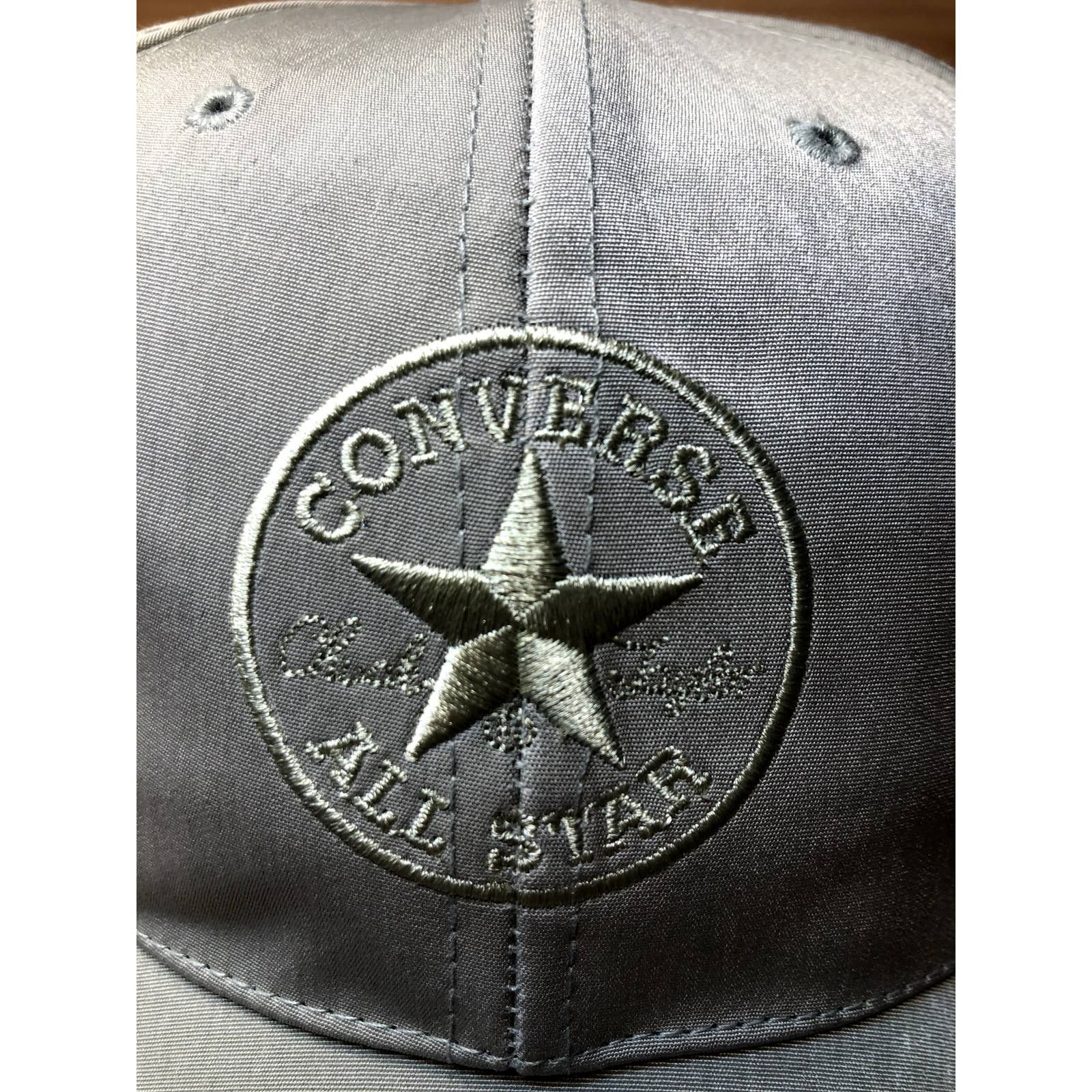 Y2K Converse Strapback Hat 2000s Khaki/Navy Blue