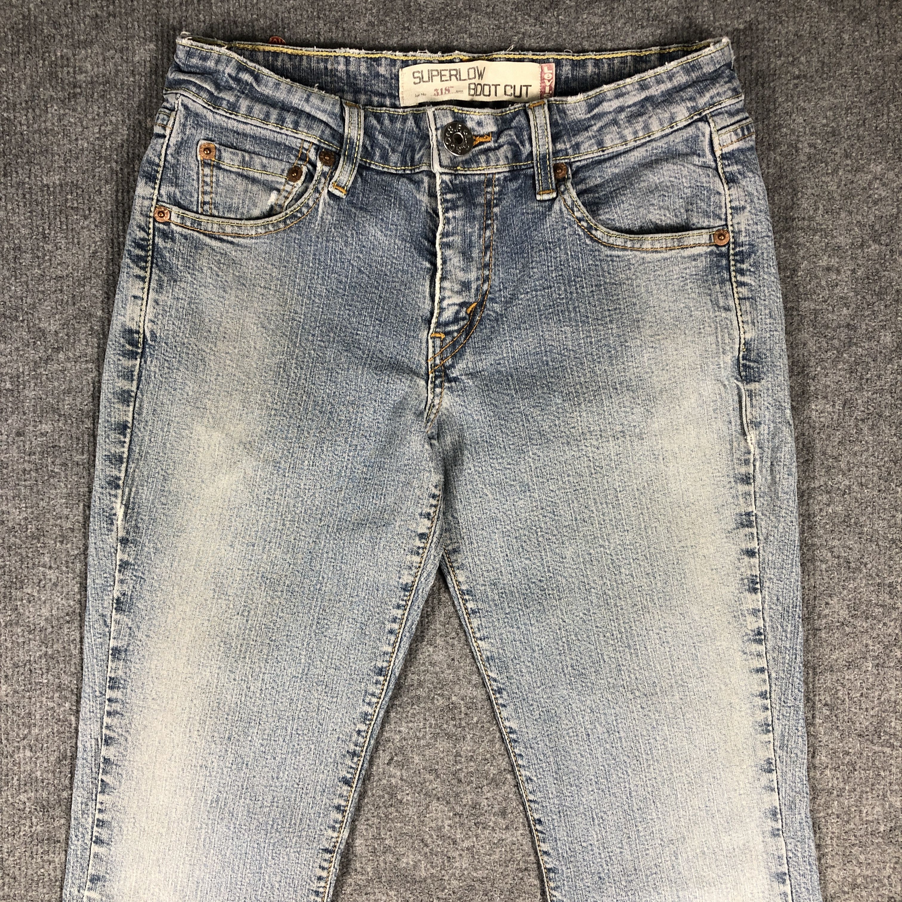 Levi's × Vintage Vintage Levis 318 Jeans Flare Superlow Bootcut L755W Size 28" / US 6 / IT 42 - 3 Thumbnail