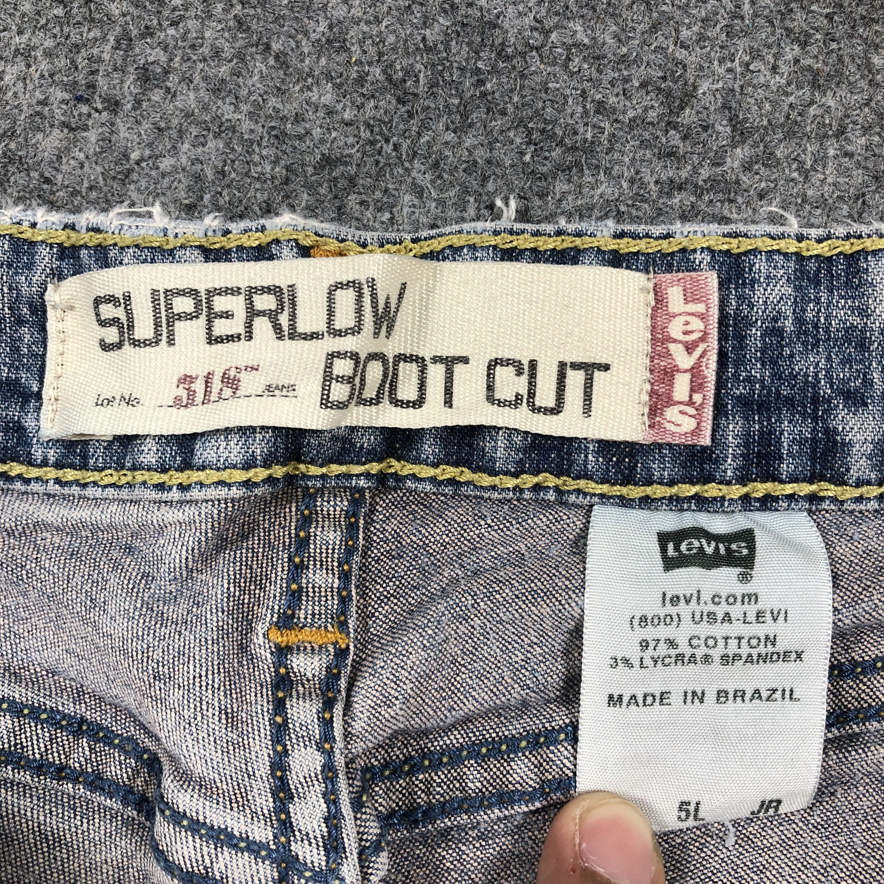 Levi's × Vintage Vintage Levis 318 Jeans Flare Superlow Bootcut L755W Size 28" / US 6 / IT 42 - 10 Thumbnail