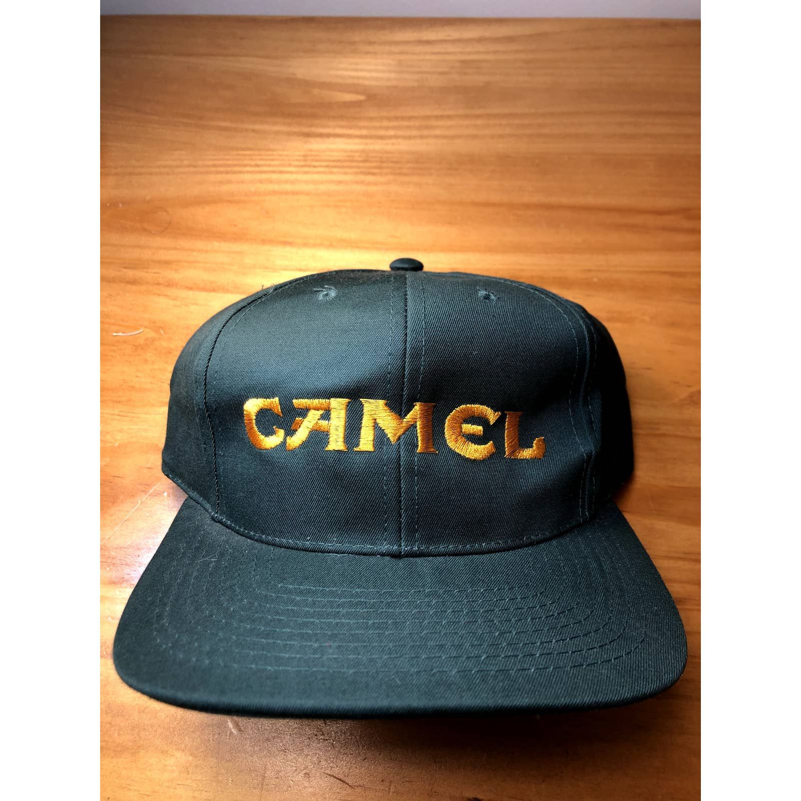 Rare Vintage Camel Cigarettes Snapback Hat - Green/Gold