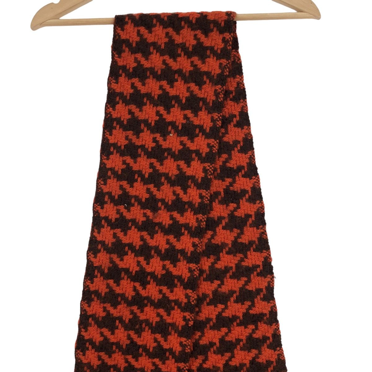 Other ELLE PARIS Scarves Muffler Houndstooth Wool Size ONE SIZE - 2 Thumbnail