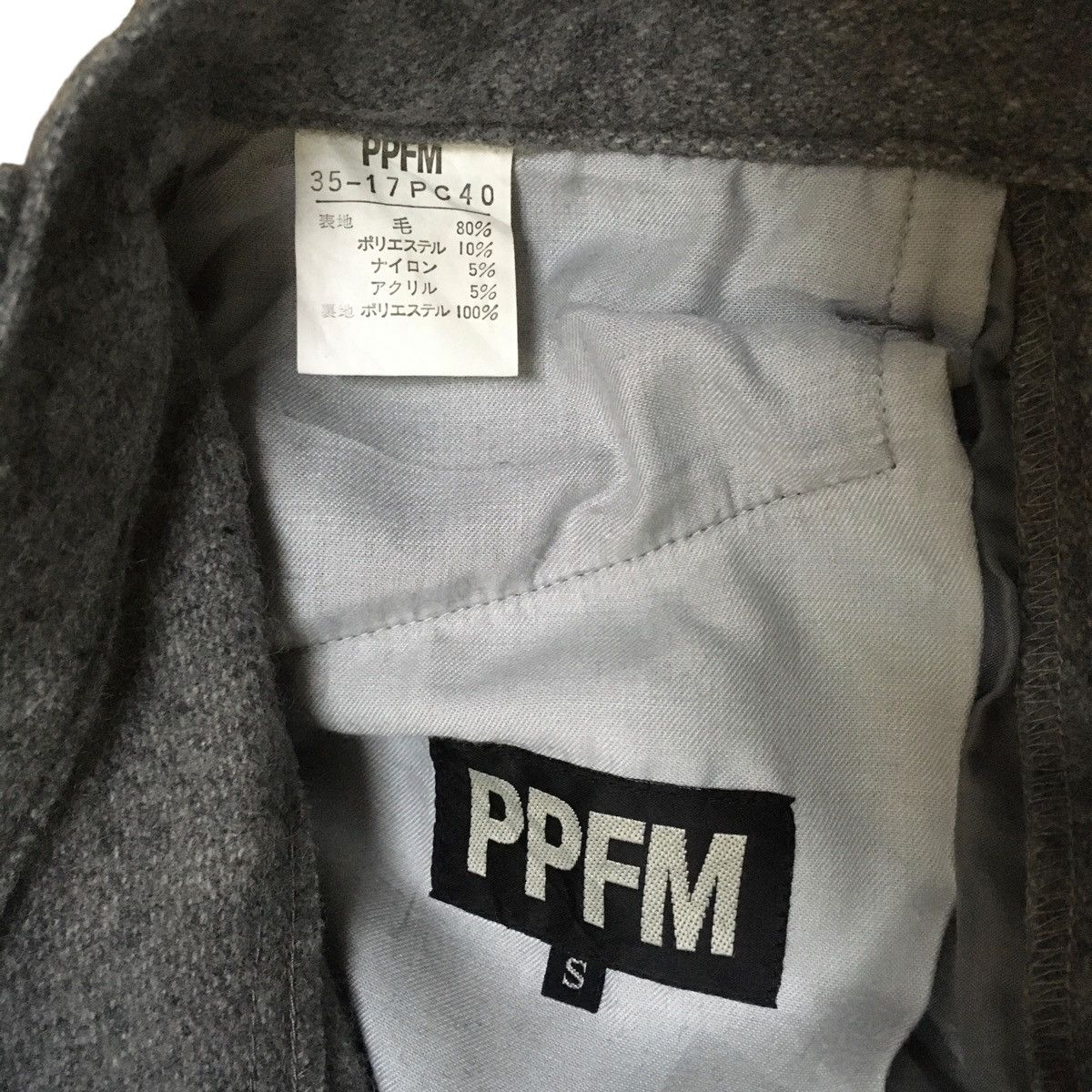 If Six Was Nine × PPFM Rare Design Vintage Brand PPFM Wool Pants 1990s Size US 26 / EU 42 - 7 Thumbnail