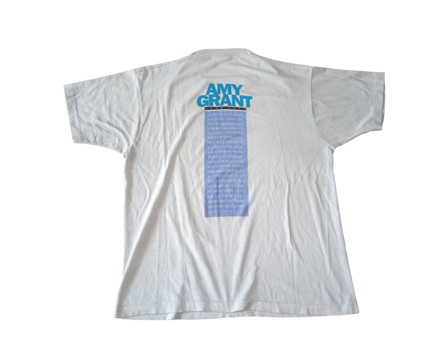 Other Thrashed Vintage single stitch 90s Amy Grant T-Shirt Country Size US XL / EU 56 / 4 - 2 Thumbnail