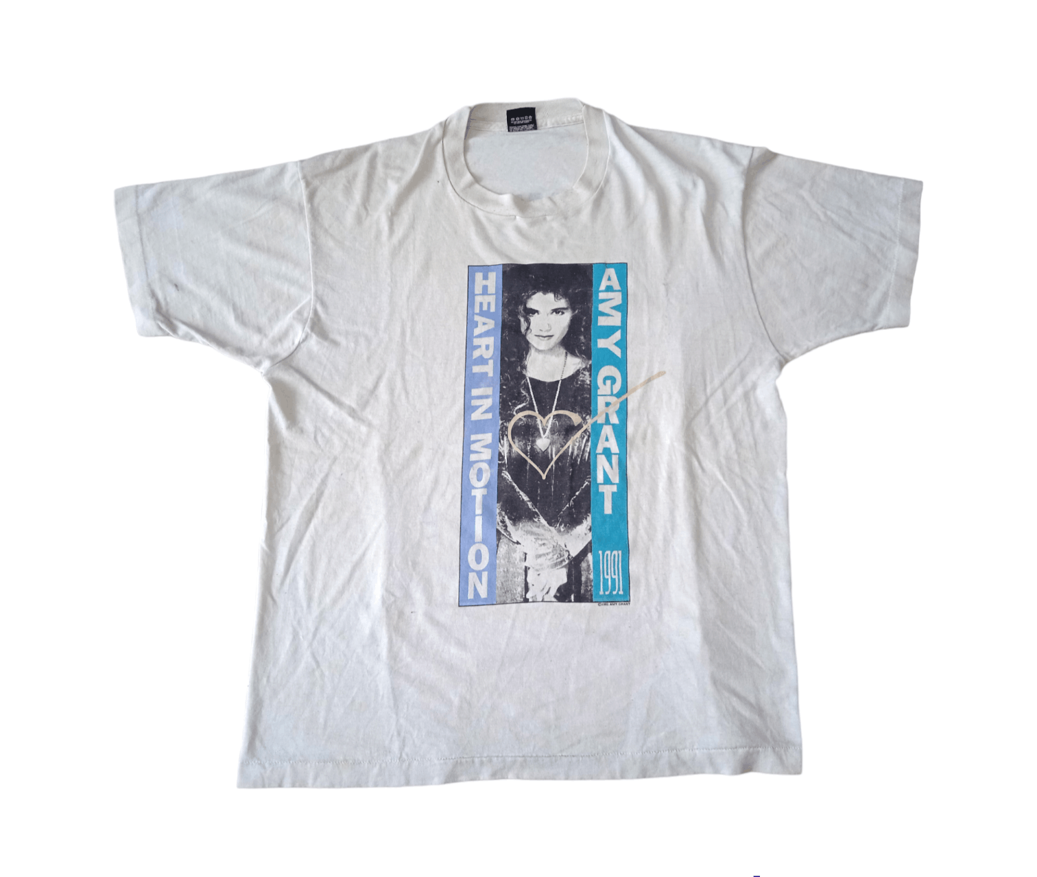 image of Band Tees x Vintage Vintsge 90's Amy Grant T-Shirt Distressed Country in White, Men's (Size XL)