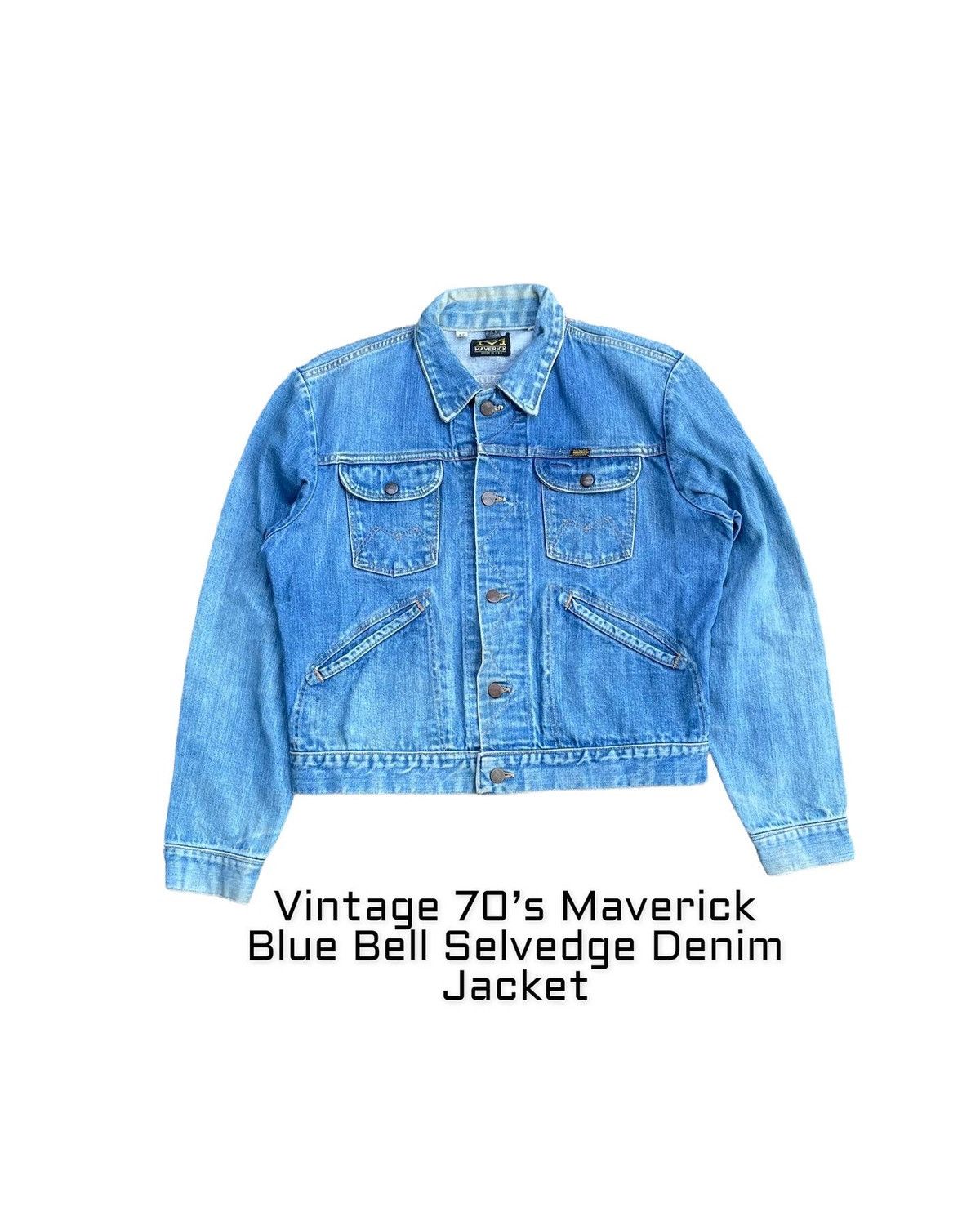 Vintage 70’s Maverick Blue Bell Selvedge Jacket