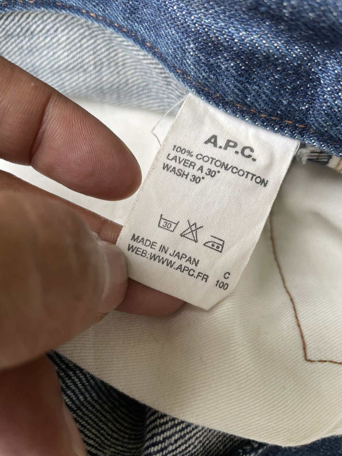 A.P.C. A.P.C Rue De Fleurus Paris Selvedge Denim Size US 27 - 16 Thumbnail