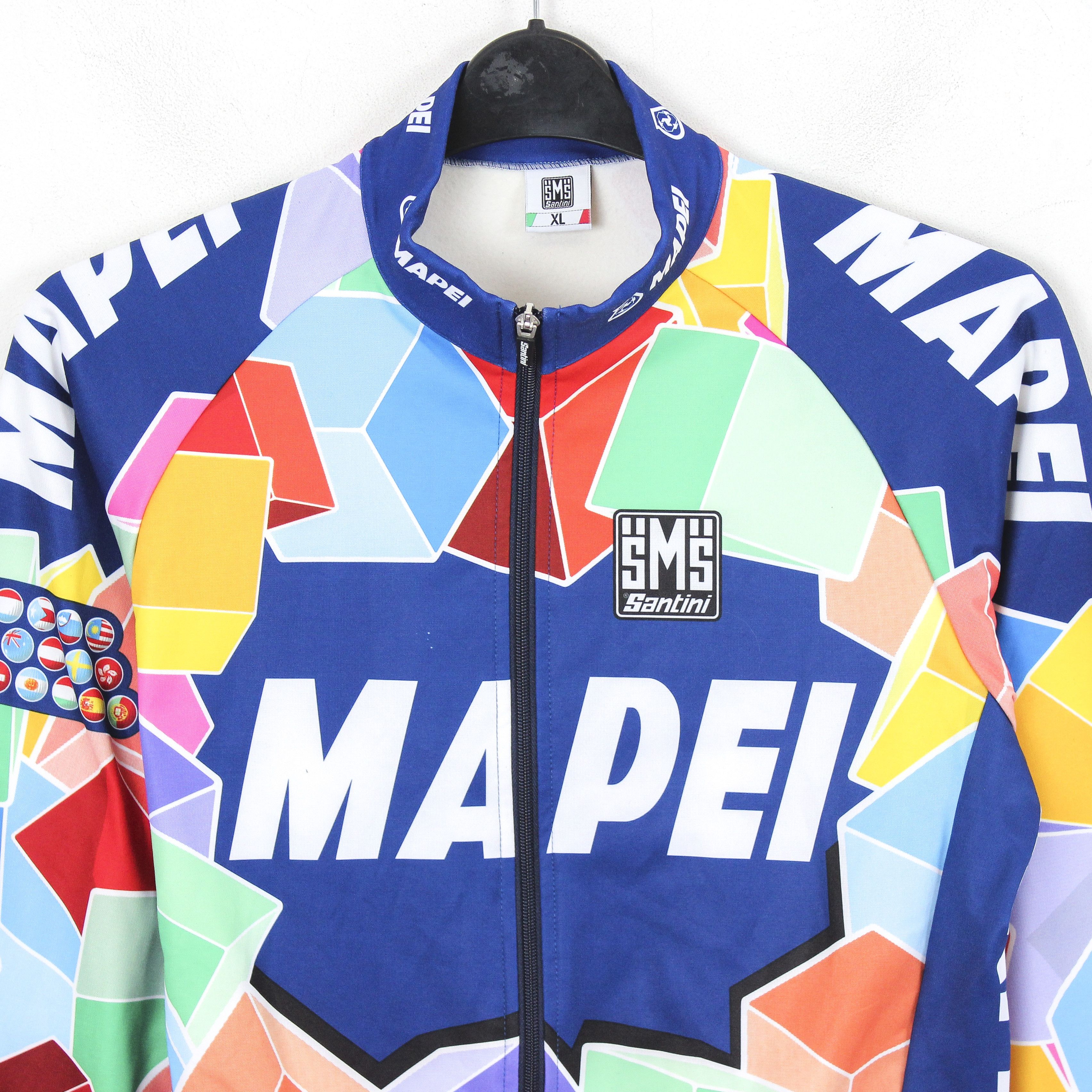 Other SMS Santini Mapei Mens XL Cycling Jersey Jacket Shirt Rare Size US XL / EU 56 / 4 - 2 Thumbnail