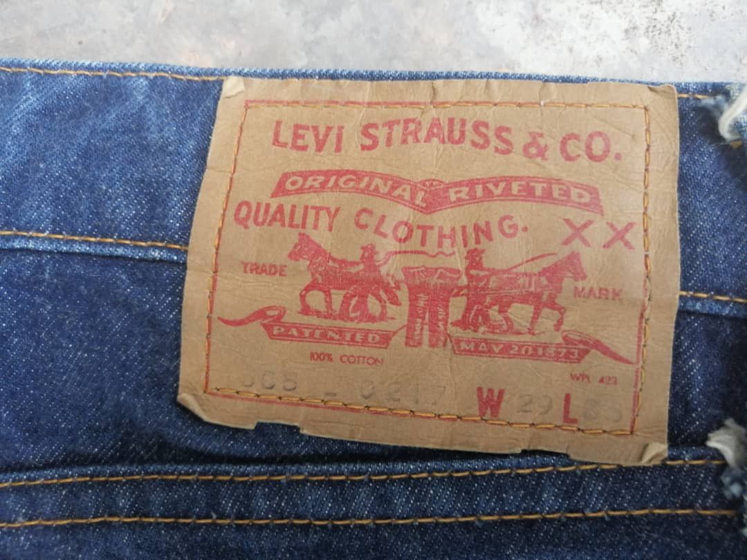 Levi's Vintage Clothing RARE🔥Vintage 70s Levi's 505 Jeans USA Zipper Talon 42 Size US 28 / EU 44 - 3 Thumbnail