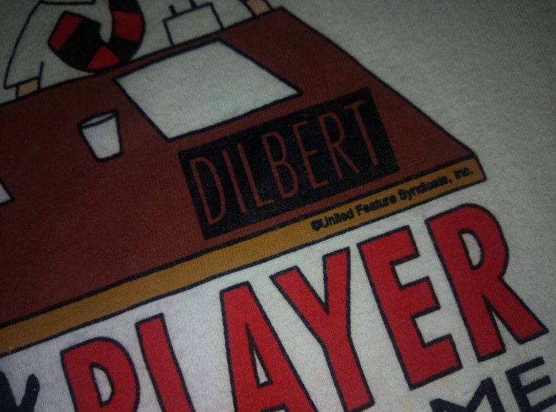 Other Vintage 90s Dilbert tshirt + necktie cartoon retro Size US S / EU 44-46 / 1 - 3 Thumbnail