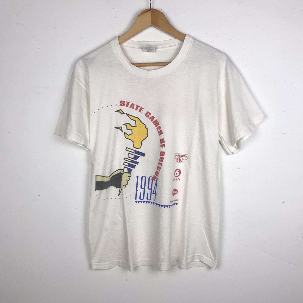 Nike × Vintage NIKE Vintage 90s Nike Swoosh Grey Tag Nike Acg Tees Size US M / EU 48-50 / 2 - 2 Thumbnail