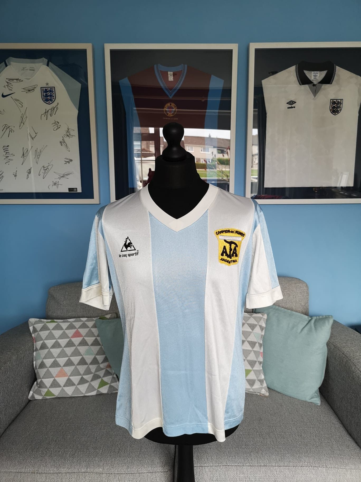 Maillot Vintage Le Coq Sportif - Années 80 - Taille S - Jaune - France