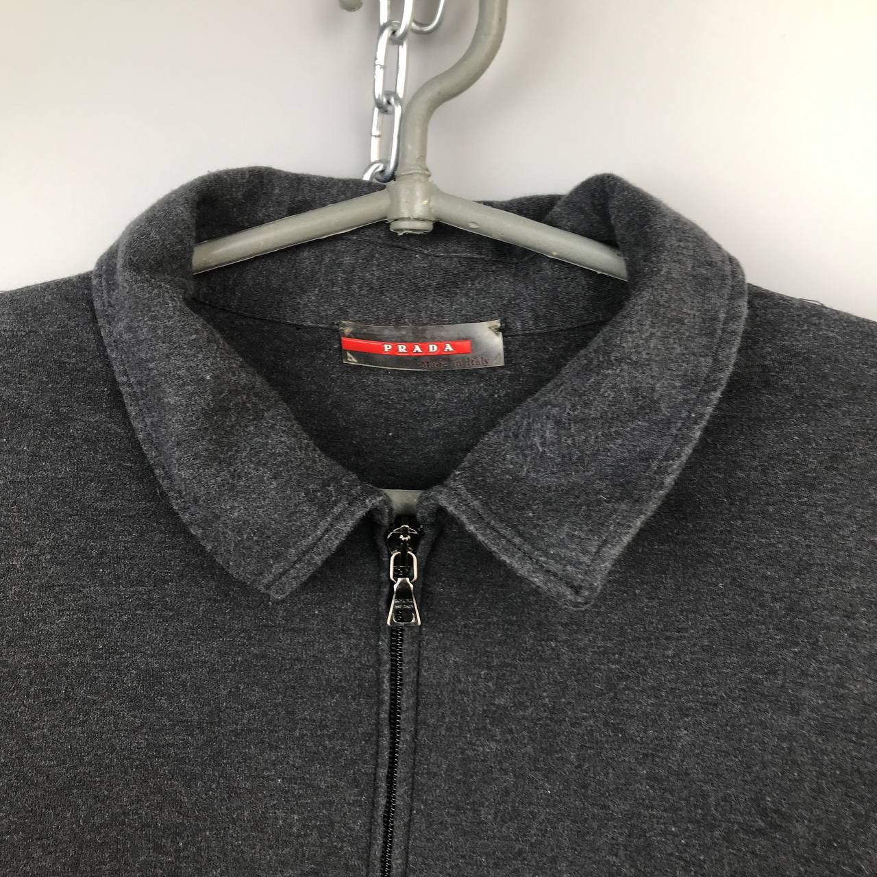 Prada Prada Red Tab Full Zip Long Sleeve Polo Size US L / EU 52-54 / 3 - 6 Thumbnail