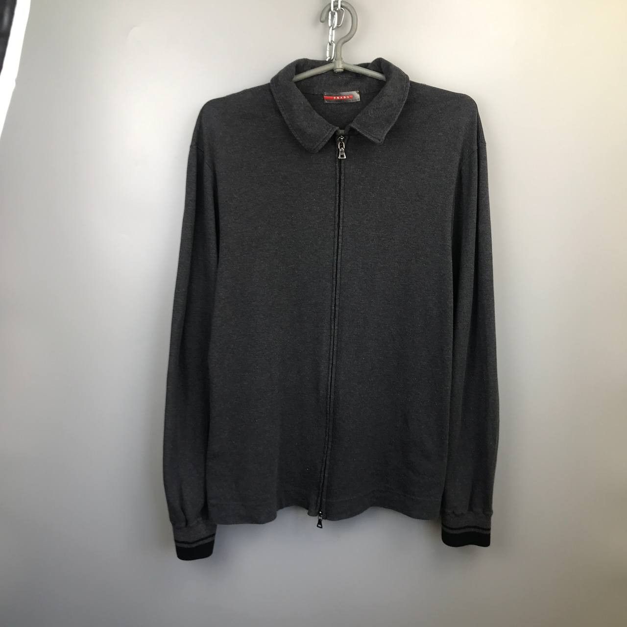 Prada Prada Red Tab Full Zip Long Sleeve Polo Size US L / EU 52-54 / 3 - 1 Thumbnail