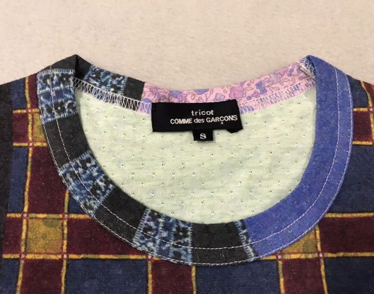 Comme des Garcons × Japanese Brand × Junya Watanabe Comme des Garçon patchwork tshirt made in japan Size S / US 4 / IT 40 - 3 Thumbnail