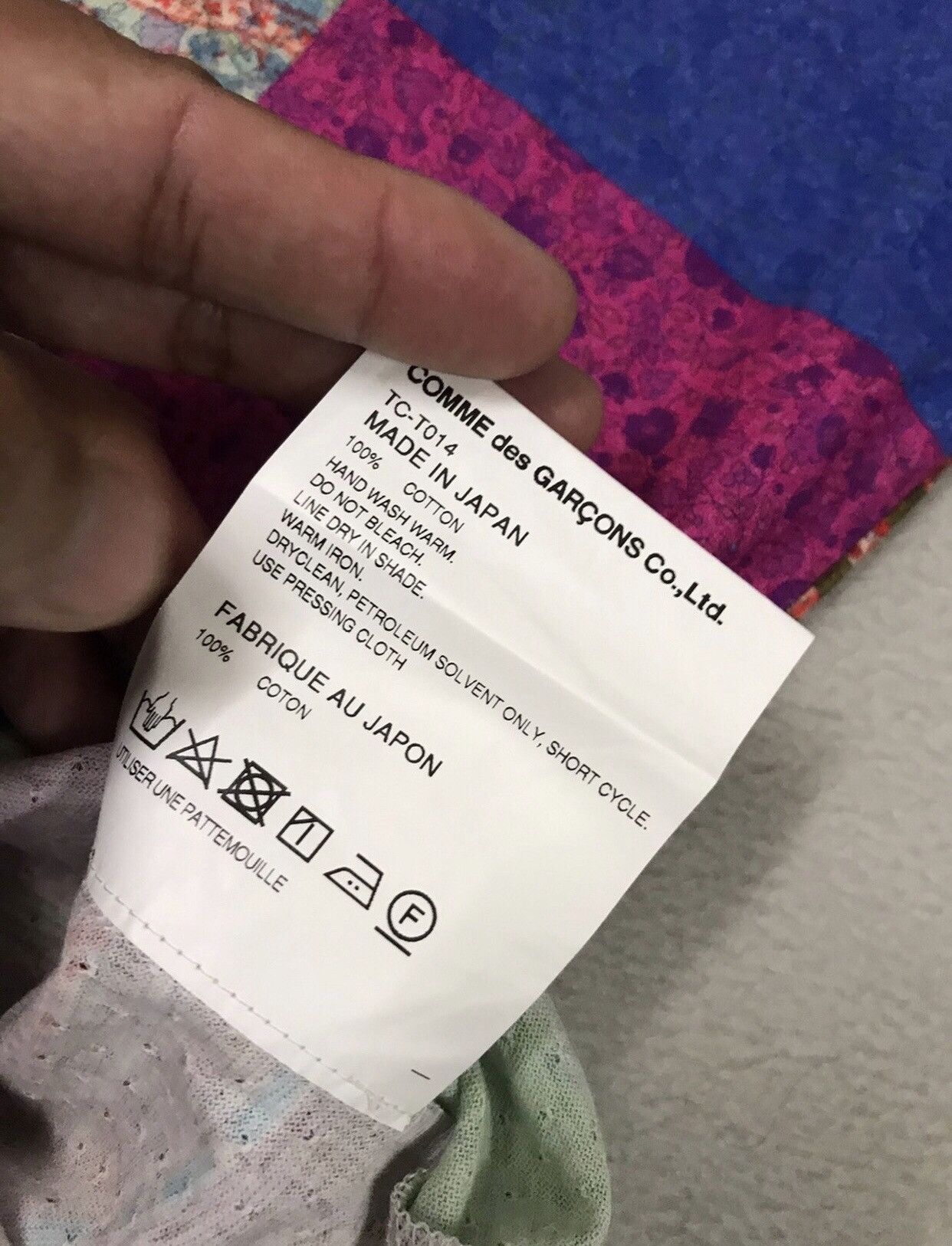 Comme des Garcons × Japanese Brand × Junya Watanabe Comme des Garçon patchwork tshirt made in japan Size S / US 4 / IT 40 - 4 Thumbnail