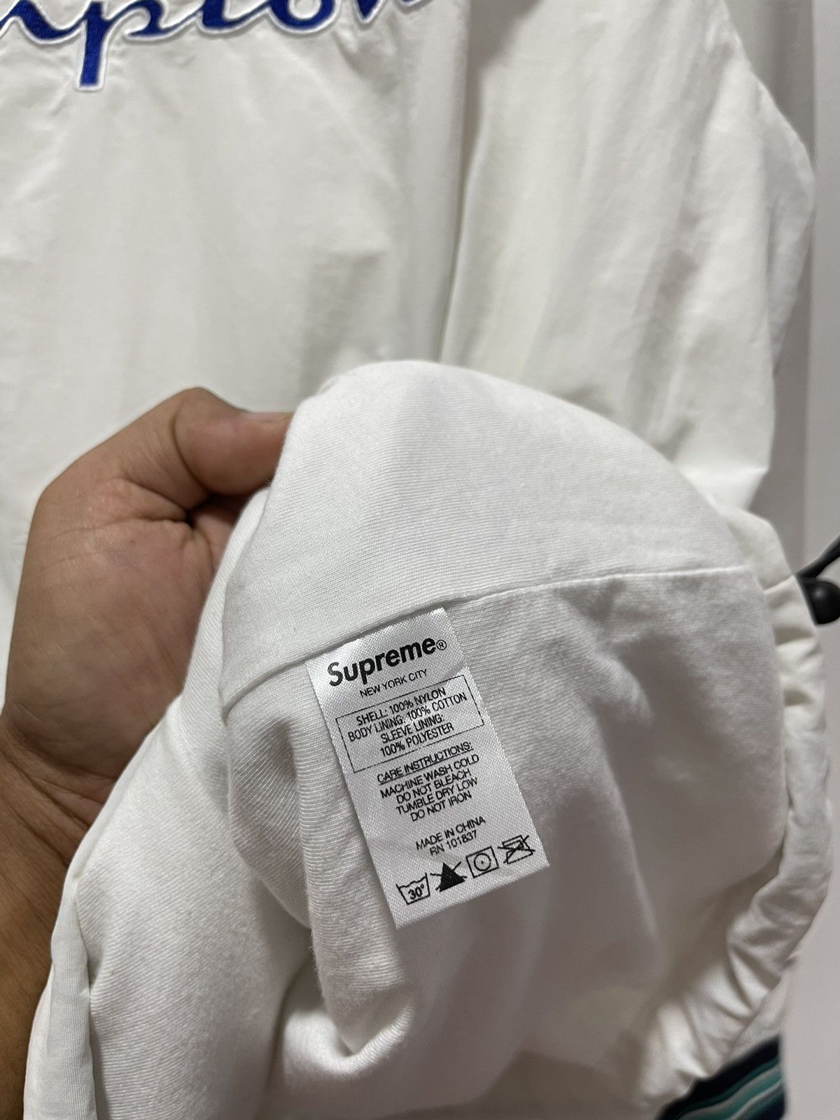 Champion × Supreme CHAMPION X SUPREME VNECK EMBROIDERY SWEATSHIRT Size US M / EU 48-50 / 2 - 10 Thumbnail
