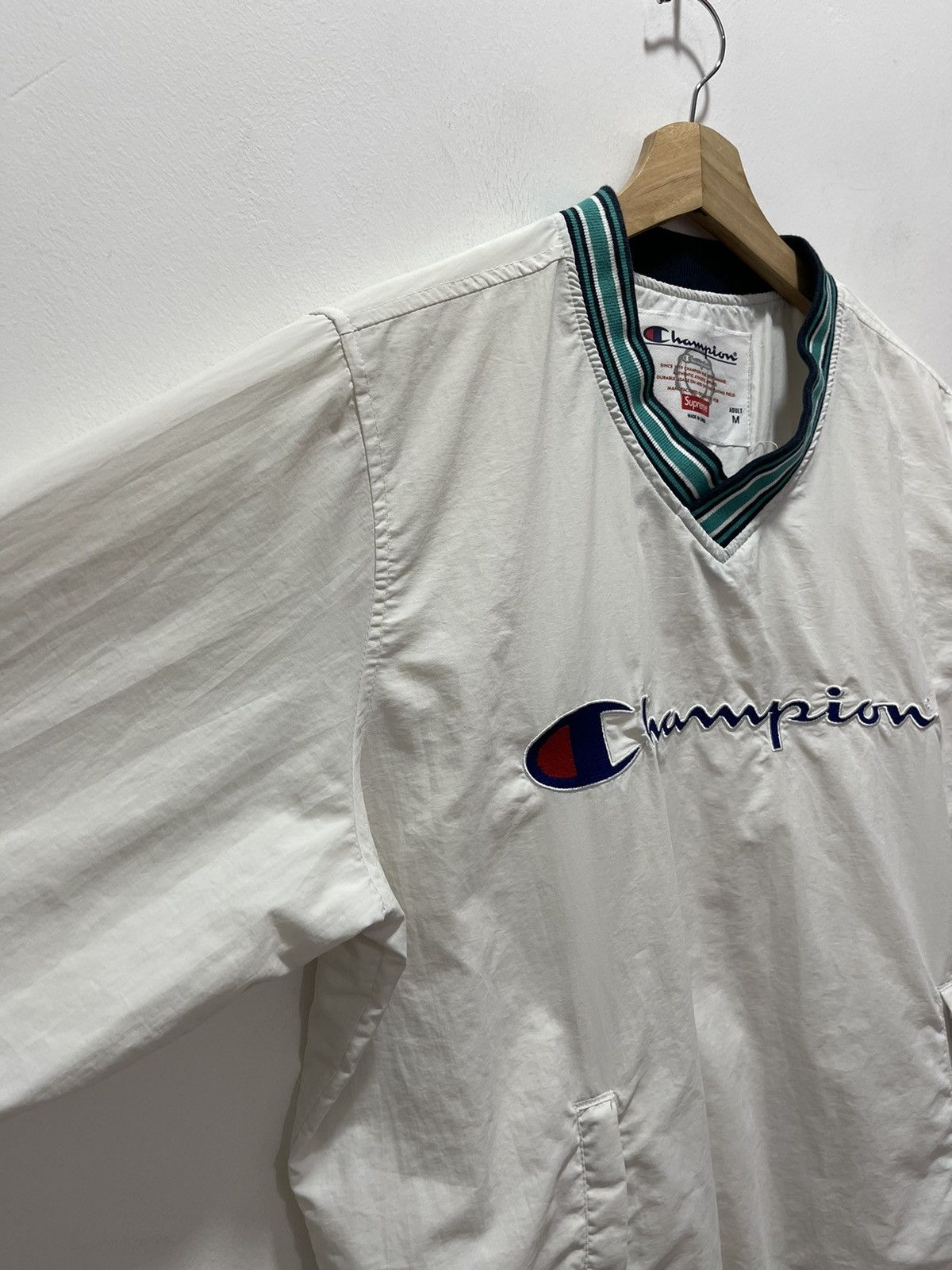 Champion × Supreme CHAMPION X SUPREME VNECK EMBROIDERY SWEATSHIRT Size US M / EU 48-50 / 2 - 4 Thumbnail