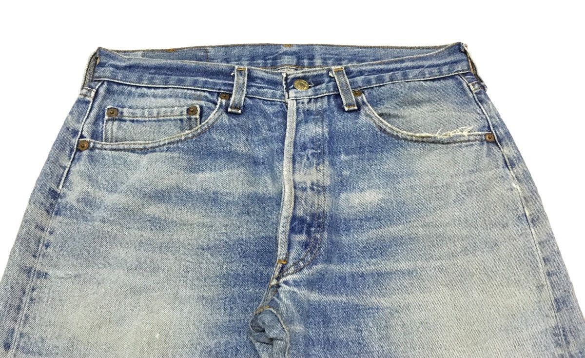 Levi's Rare Design Vintage Levis Lot 501 Distressed Jeans 1980s Size US 32 / EU 48 - 3 Thumbnail