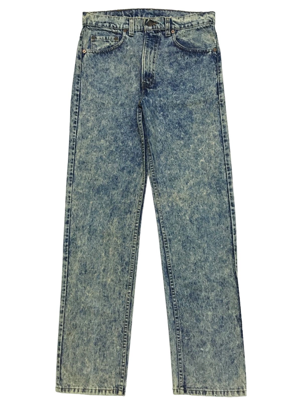 Levi's Vintage Clothing Rare Design Vintage Levis Acid Wash Lot 501 Jeans 1990s Size US 33 - 2 Thumbnail