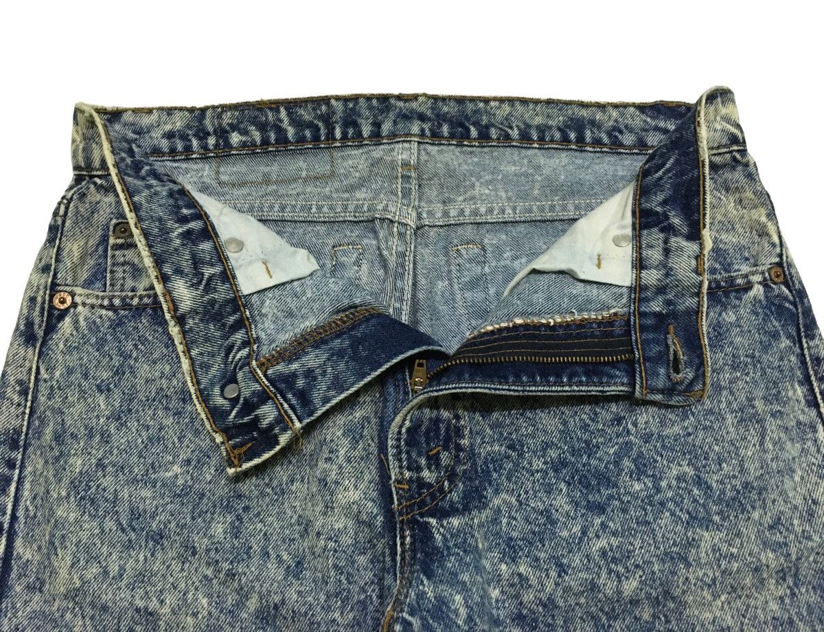 Levi's Vintage Clothing Rare Design Vintage Levis Acid Wash Lot 501 Jeans 1990s Size US 33 - 8 Thumbnail