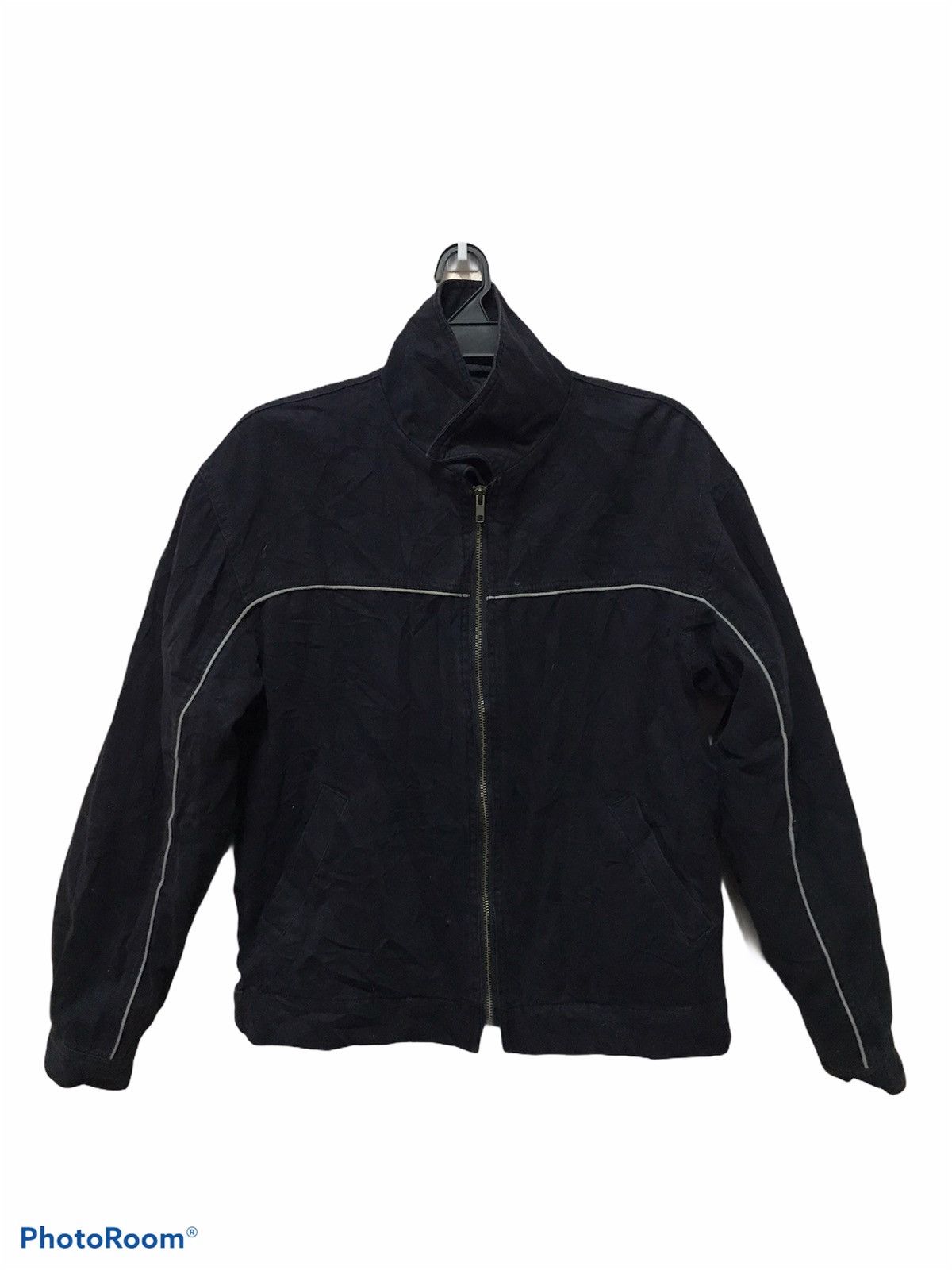 image of Made In USA Full Zipper Jacket Of Great Britain in Black, Men's (Size Medium)