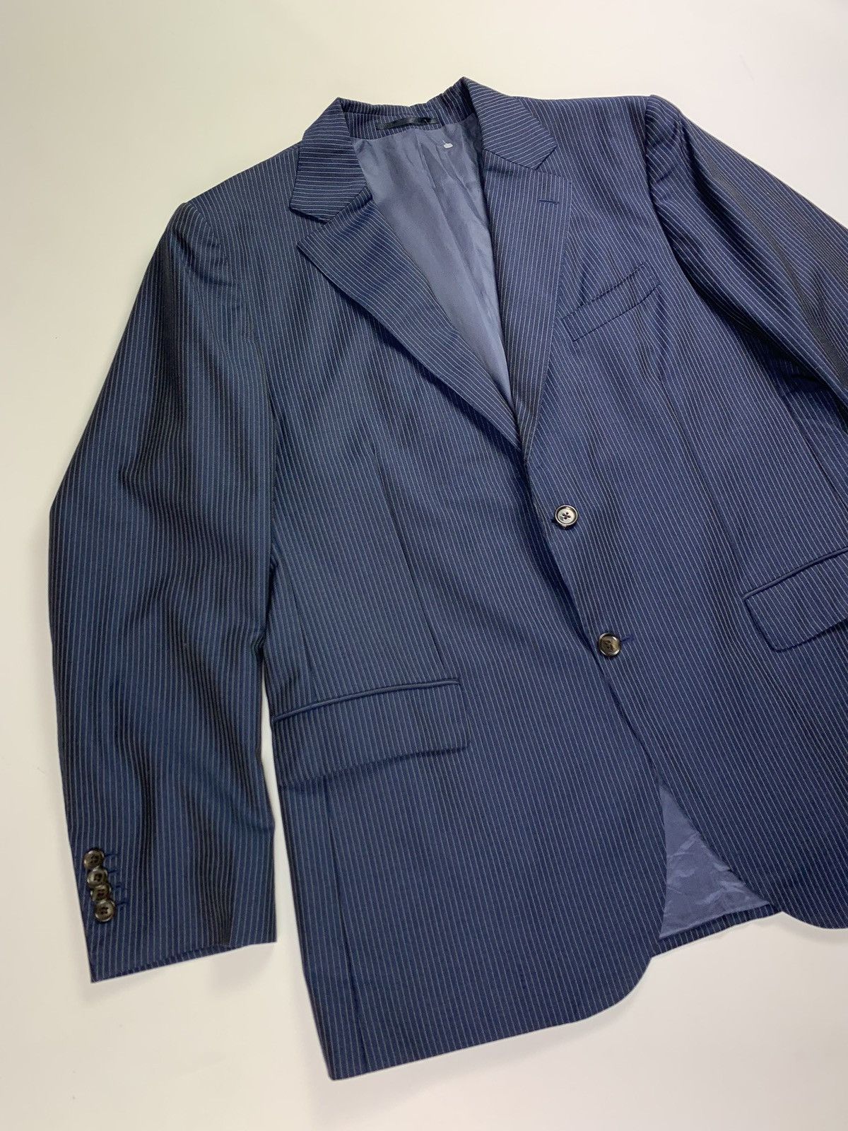 Suitsupply Suitsupply Vitale Barberis pure wool striped blazer jacket Size 48R - 3 Thumbnail